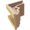 Ekena Millwork 6"W x 6"D x 6"H Wide Highland Rough Cedar Woodgrain TimberThane Corbel, Primed Tan CORUR06X06X06HLDRCPR - alternate 4